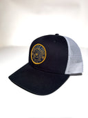 Trucker Hat with blue and gold patch